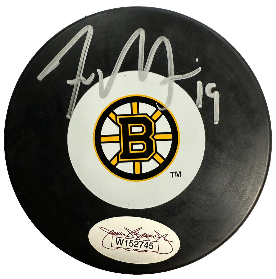 Tyler Seguin Autographed Boston Bruins Hockey Puck JSA