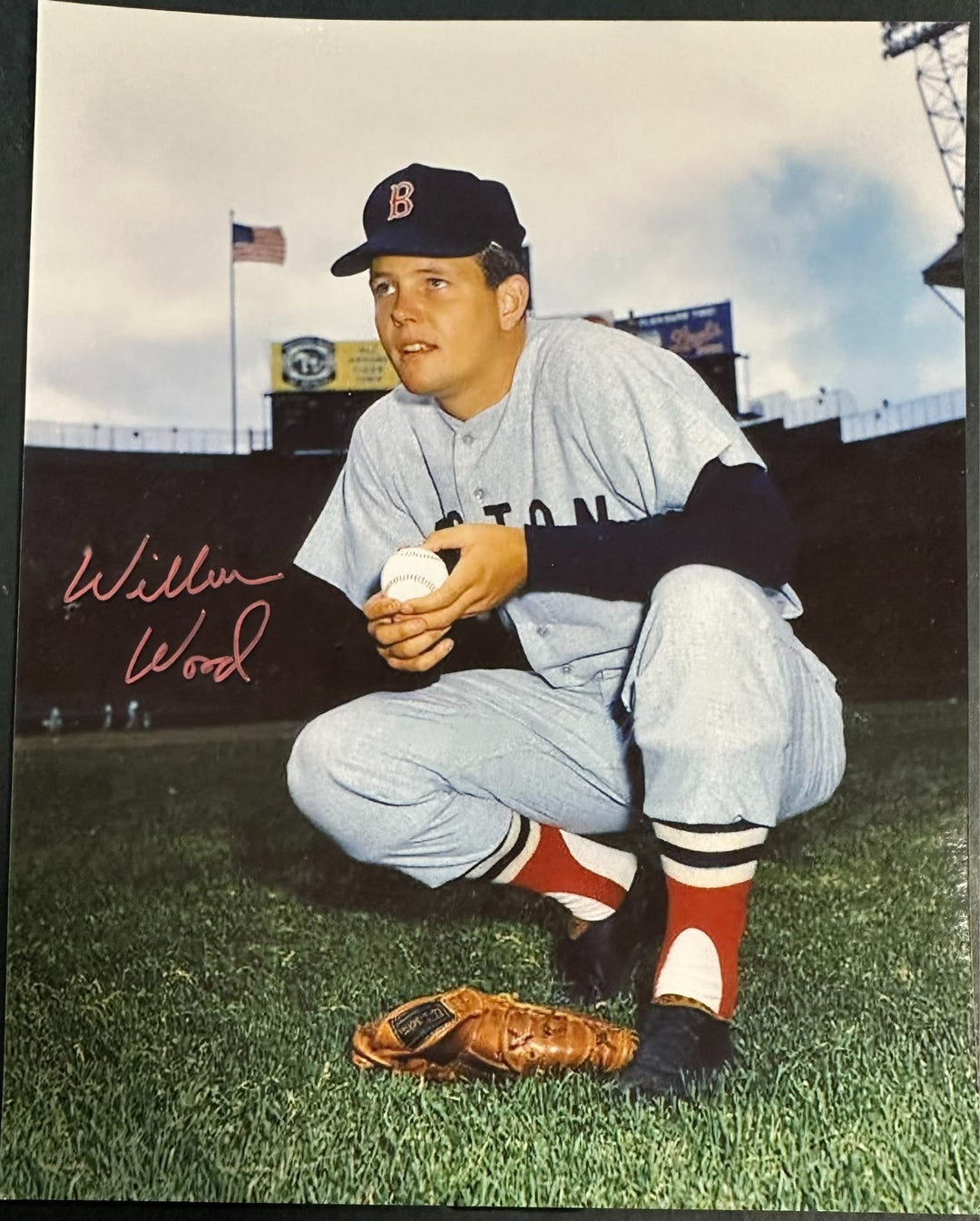 Wilbur Wood Autographed Boston Red Sox 8x10 Photo