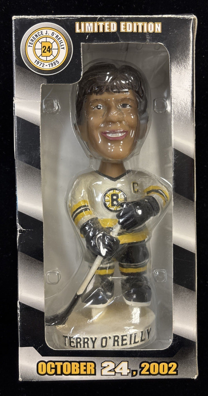 Boston Bruins TERRY O'REILLY Retirement Night October 24 2002 BOBBLE HEAD NIB