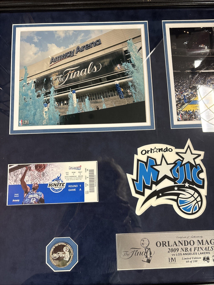 2009 NBA Finals Magic Vs Lakers Framed Collage /100 Hamilton Mint