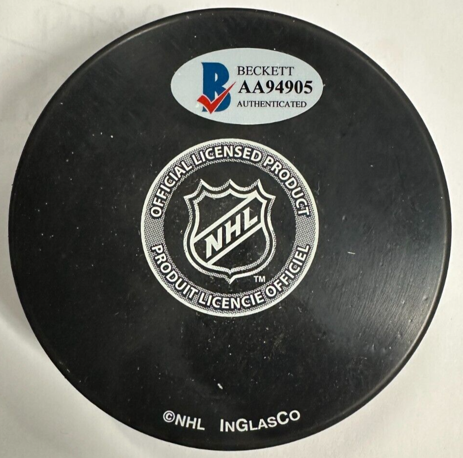 Don McKenney Autographed Boston Bruins Hockey Puck BAS