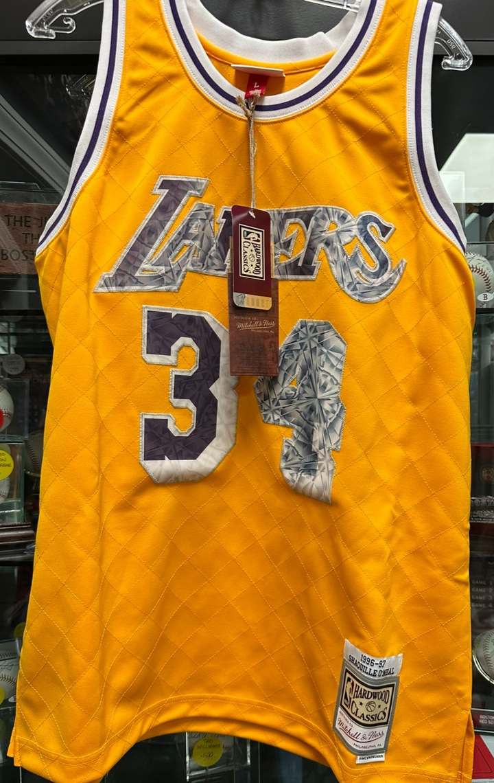 96-97 Shaquille O'Neal LA Lakers Mitchell & Ness Hardwood Collection Jersey NWT