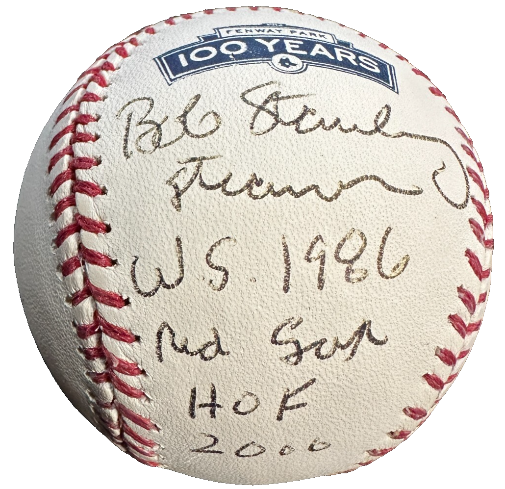 Bob Stanley Autographed Fenway Park 100th Anniversary Baseball Red Sox