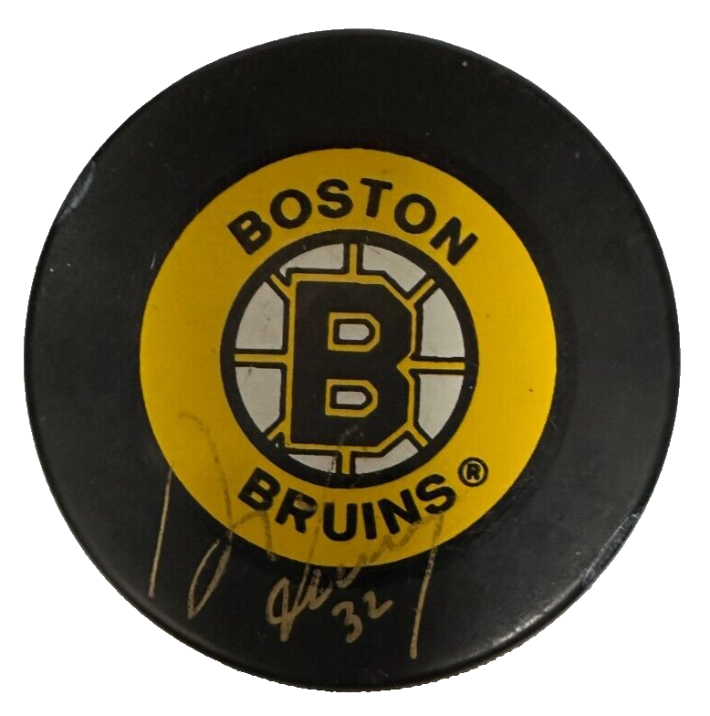 Don Sweeney Autographed Boston Bruins Hockey Puck NHL