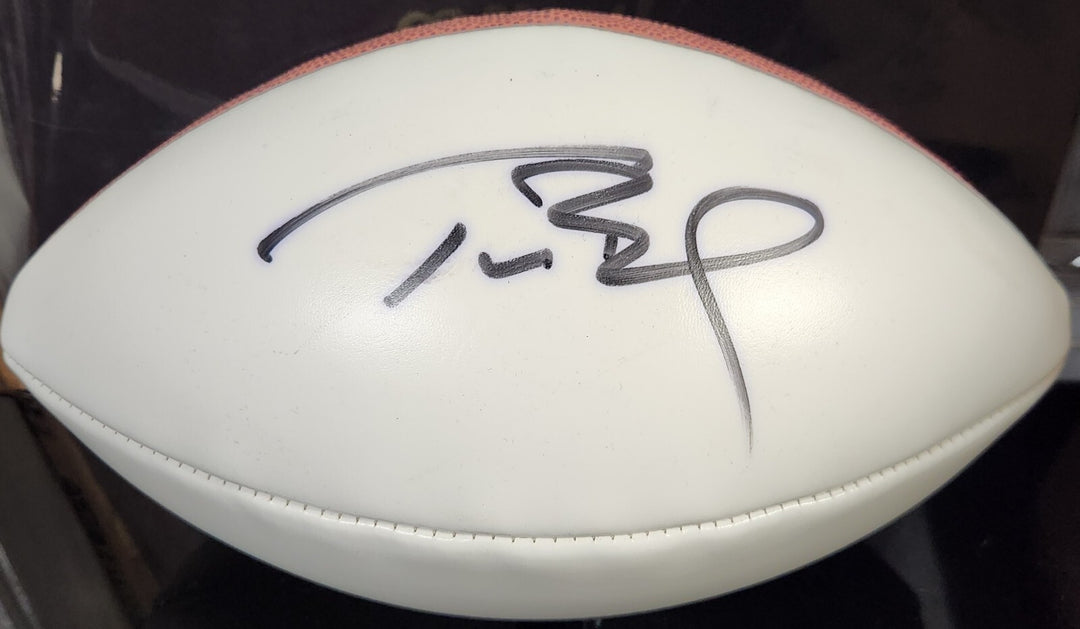 Tom Brady Signed Wilson Official NFL White Panel Football Patriots Beckett LOA 