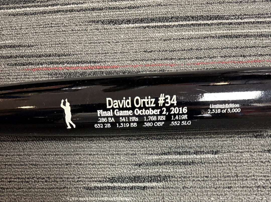 David Ortiz Marucci Final Game 10/2/16 Commemorative Bat /5000 Boston Red Sox