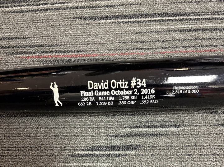 David Ortiz Marucci Final Game 10/2/16 Commemorative Bat /5000 Boston Red Sox