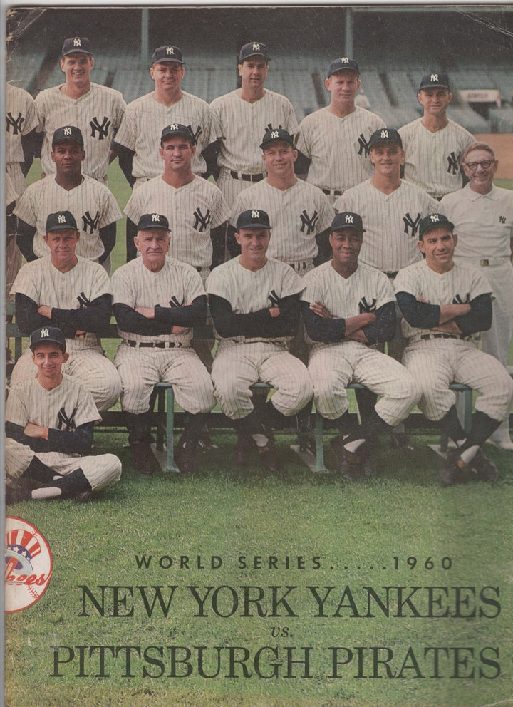 1960 World Series Program New York Yankees & Pittsburgh Pirates Game 5 Scored