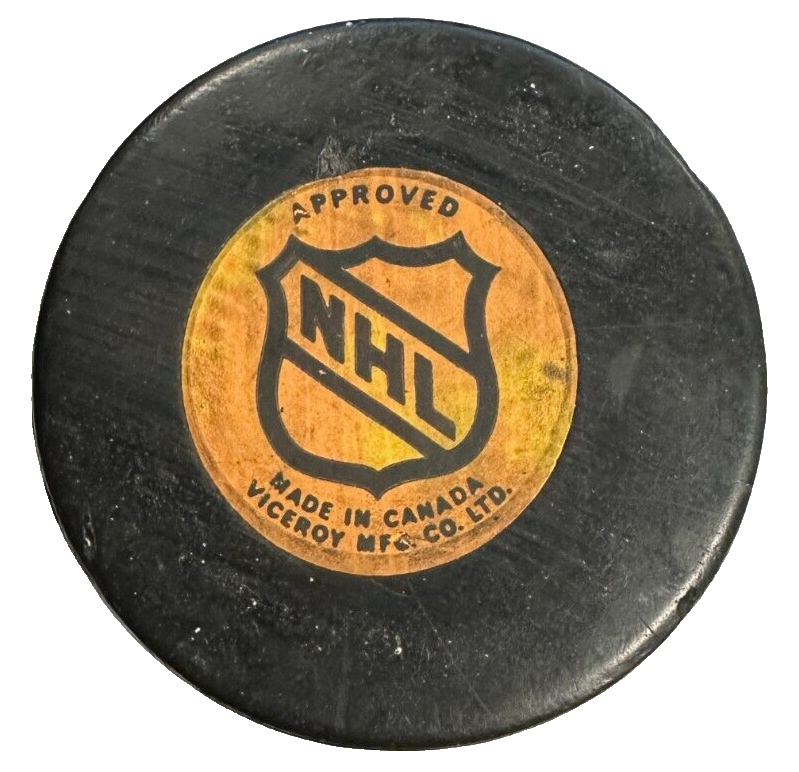 Vintage 1973-83 Vancouver Canucks Viceroy Game Hockey Puck NHL