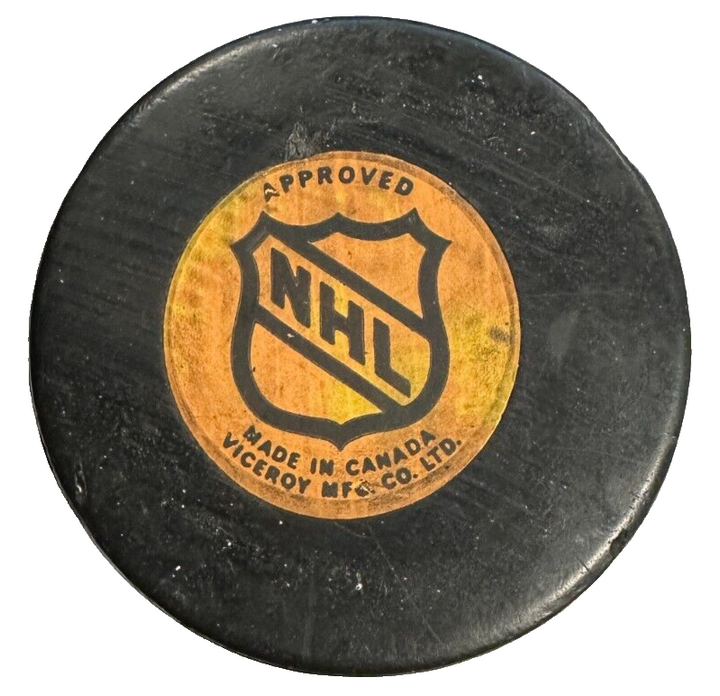 Vintage 1973-83 Vancouver Canucks Viceroy Game Hockey Puck NHL