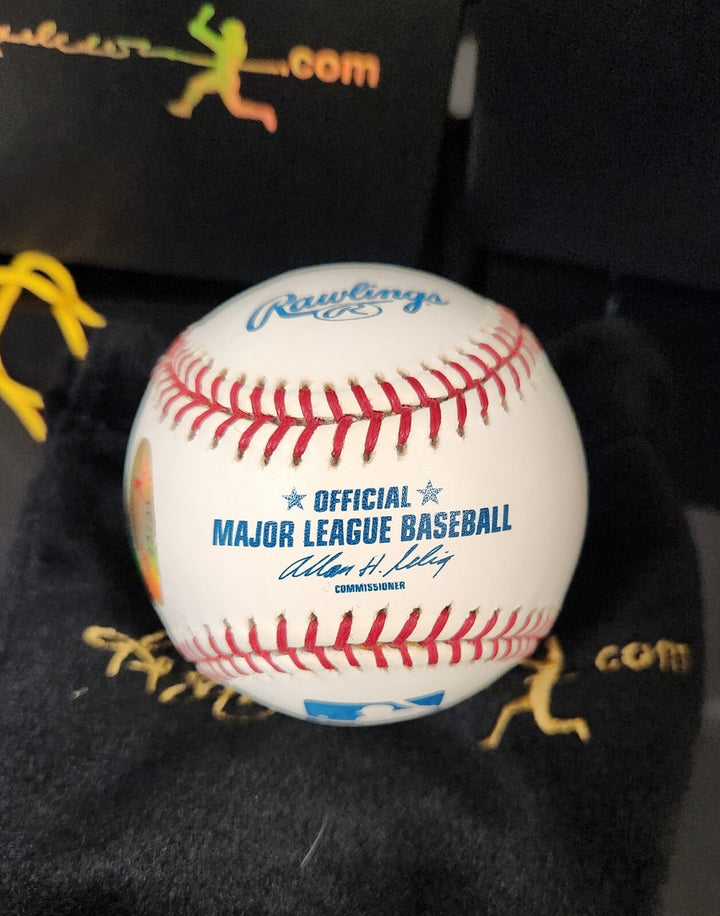 Monte Irvin Signed Inscribed Major League Baseball Reggie Jackson COA Giants HOF