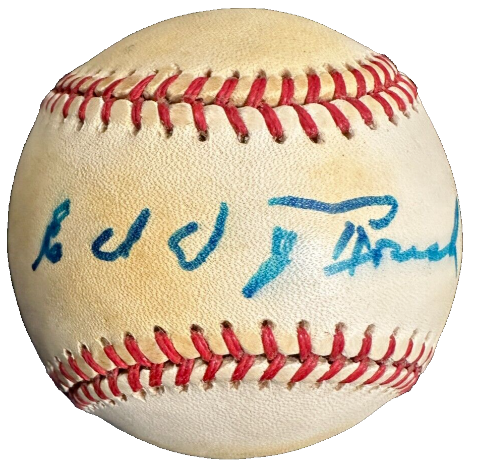 Edd Roush Autographed National League Baseball Reds BAS