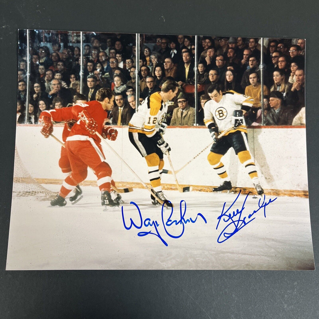 Wayne Cashman Ken Hodge Signed 8x10 Boston Bruins Sportsworld