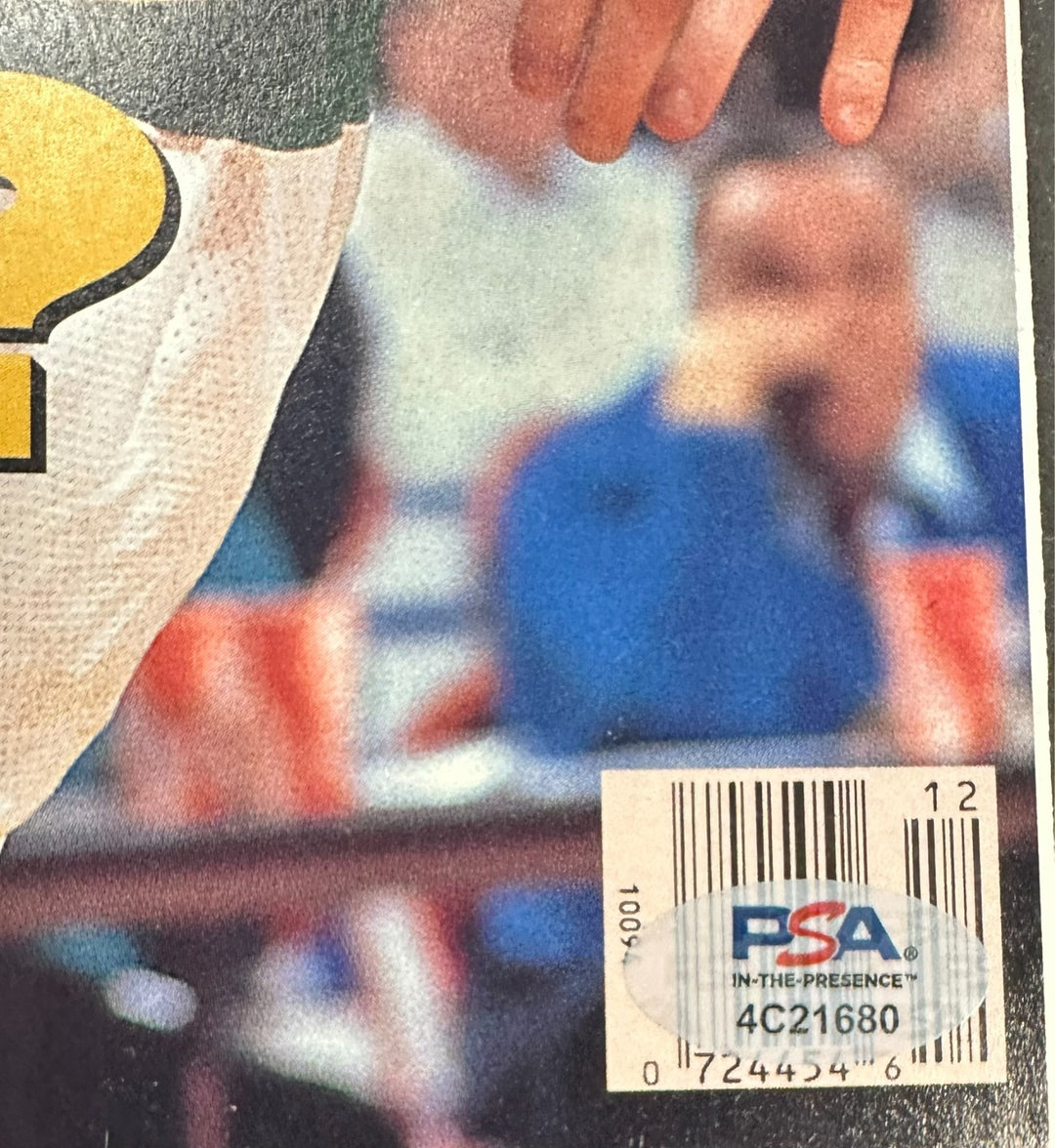 Larry Bird Autographed 3/23/1992 Sports Illustrated No Label PSA