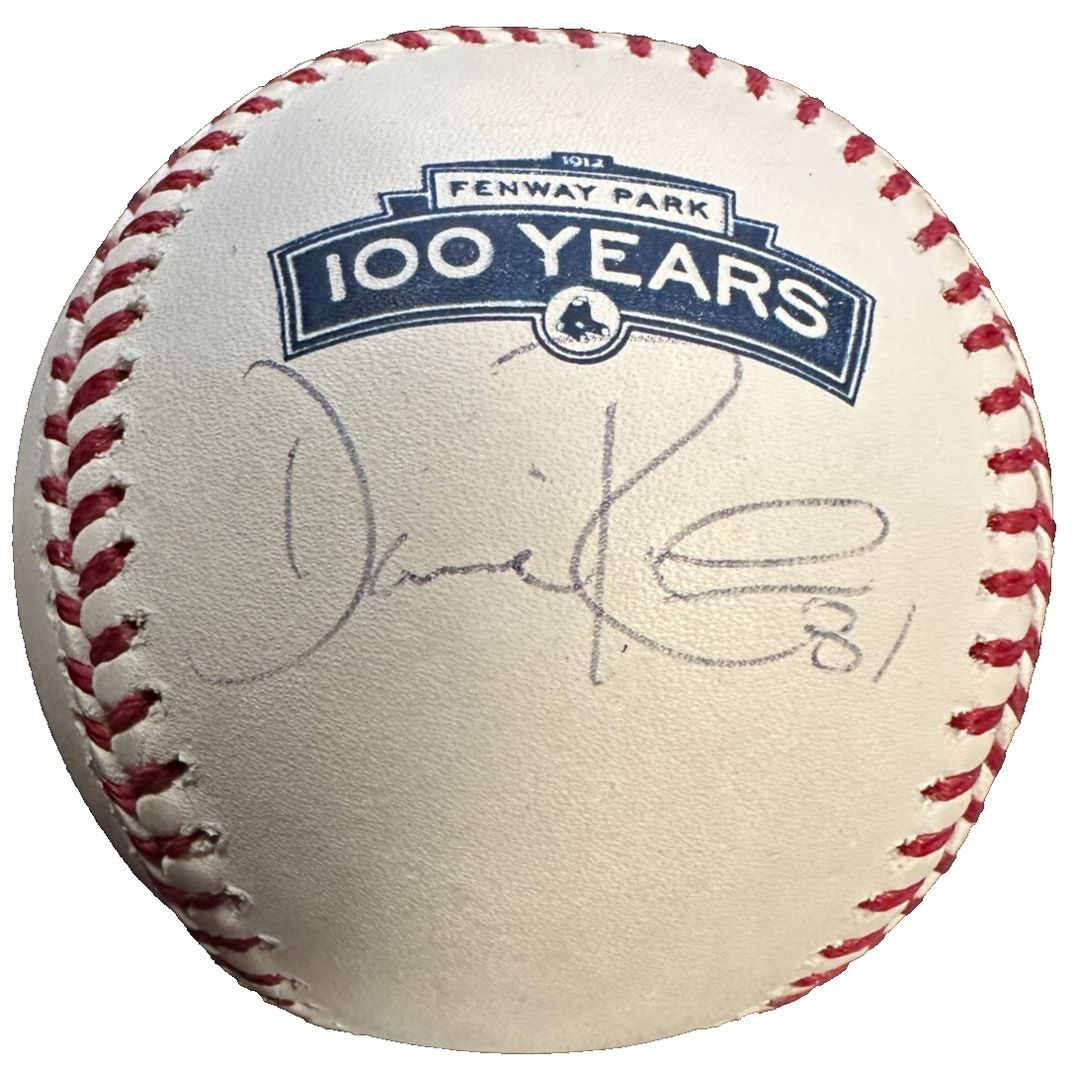Dave Roberts Autographed Fenway Park 100th Anniversary Baseball Red Sox