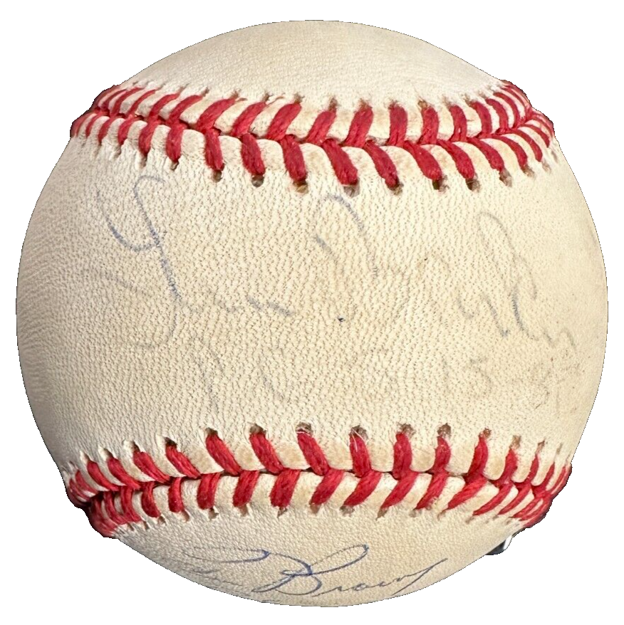 Tom Browning-Jim Bunning & Len Barker Signed Perfect Game Baseball