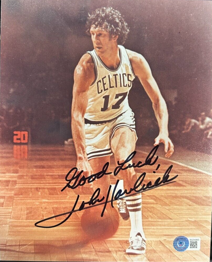 John Havlicek Autographed 8x10 Photo Boston Celtics HOF BAS