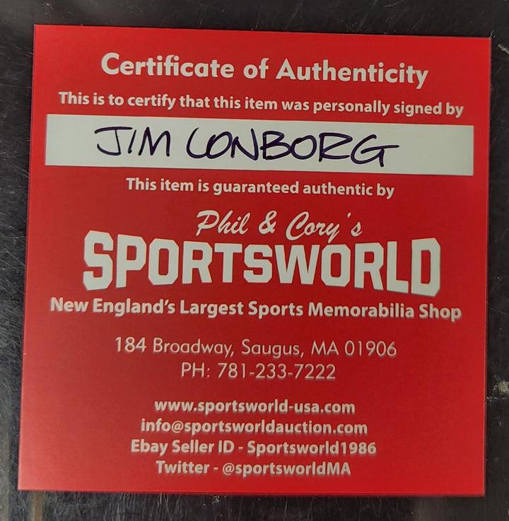 Jim Lonborg Signed Inscribed - Mantle - Major League Baseball Boston Red Sox COA