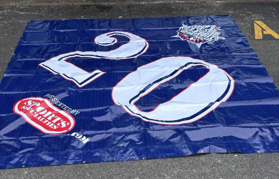 1999 MLB All Star Celebrity Hitting Challenge Scoring Banner Fenway Park Boston