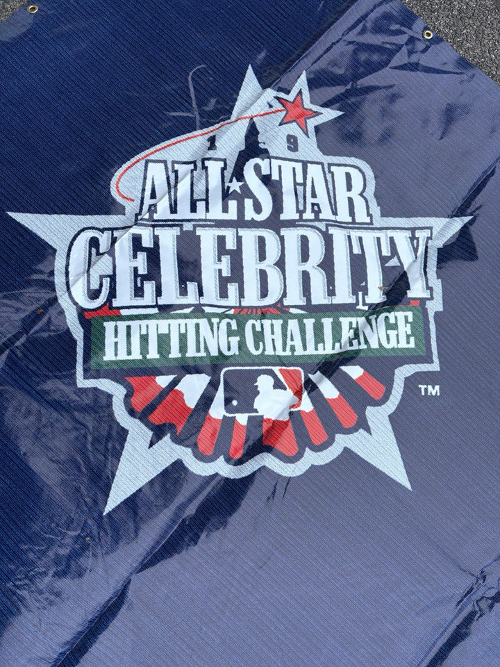 1999 MLB All Star Celebrity Hitting Challenge Scoring Banner Fenway Park Boston
