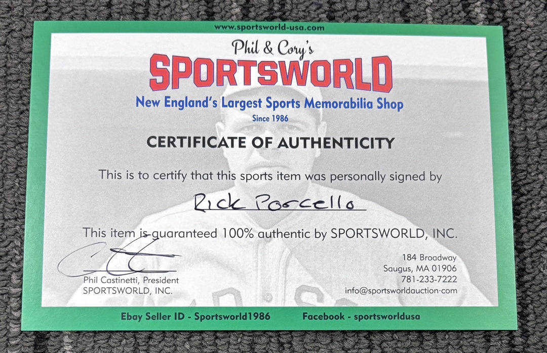 Rick Porcello Signed Red Sox 2018 World Series History Made Banner Sportsworld