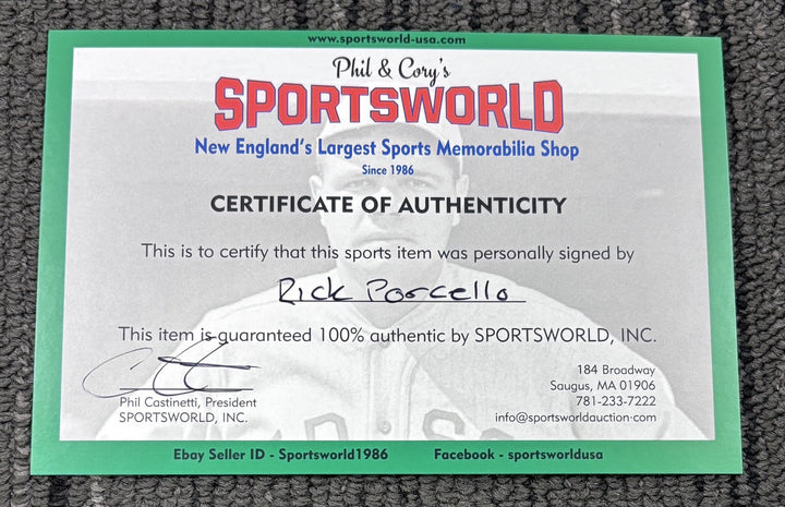 Rick Porcello Signed Red Sox 2018 World Series History Made Banner Sportsworld