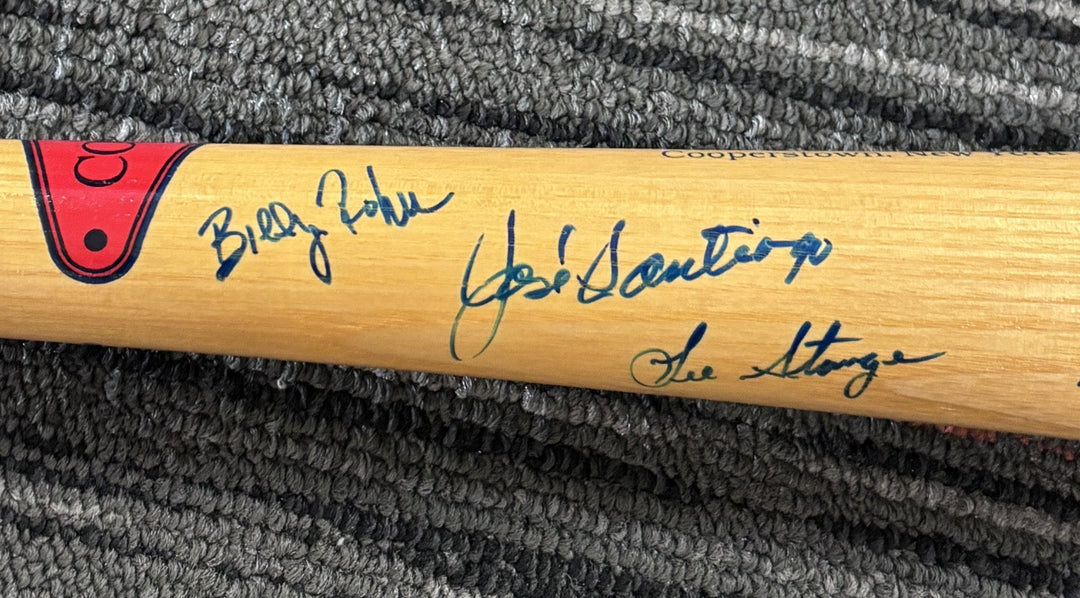 1967 Red Sox Impossible Dream Team Signed Bat Yaz Williams Scott 111/250 JSA