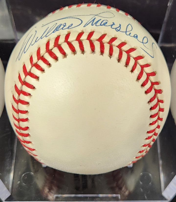 Williard Marshall Signed National League Baseball New York Giants COA
