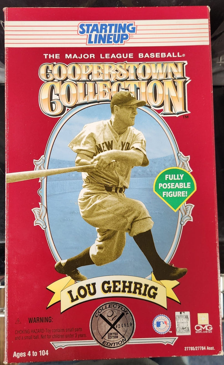 Lou Gehrig 1996 Hasbro Starting Lineup  Cooperstown Collection Yankees 12 Inch