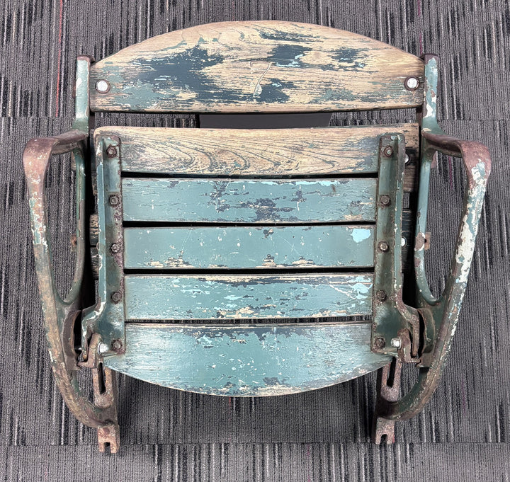 Original Milwaukee County Stadium 1953 Wooden Riser Mount Seat Braves Brewers