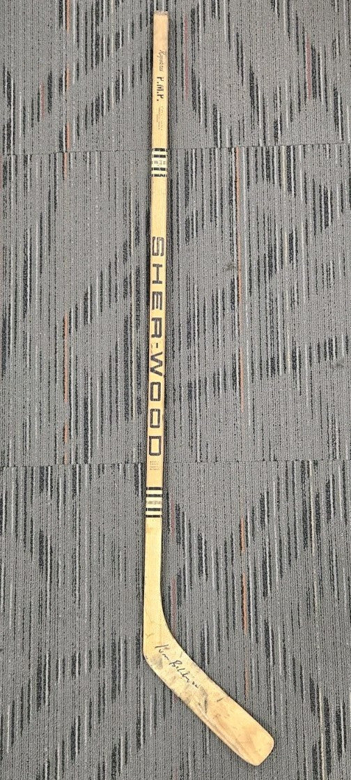 Ivan Boldirev Signed Game Model Hockey Sherwood Hockey Stick COA