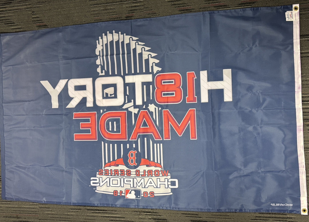 Rick Porcello Signed Red Sox 2018 World Series History Made Banner Sportsworld