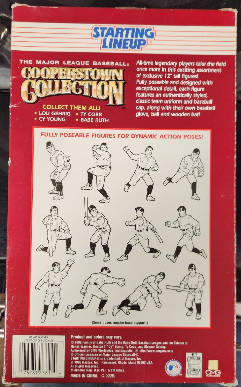 Honus Wagner 1996 Hasbro Starting Lineup Cooperstown Collection 12 Inch Figure
