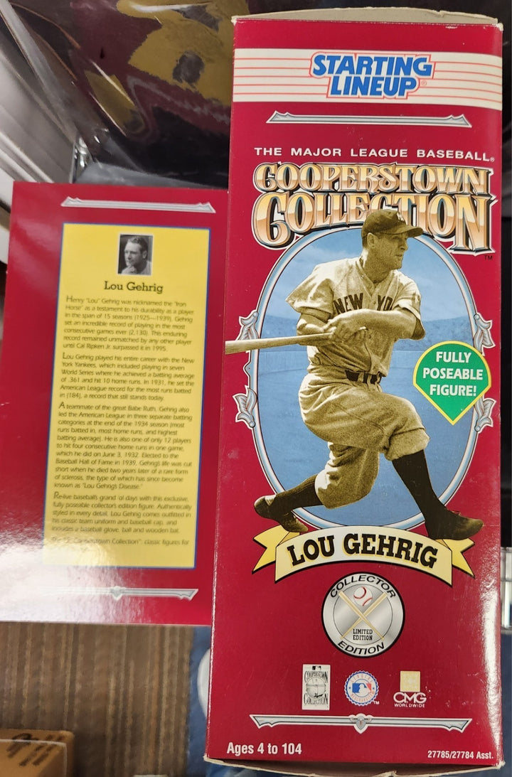 Lou Gehrig 1996 Hasbro Starting Lineup  Cooperstown Collection Yankees 12 Inch
