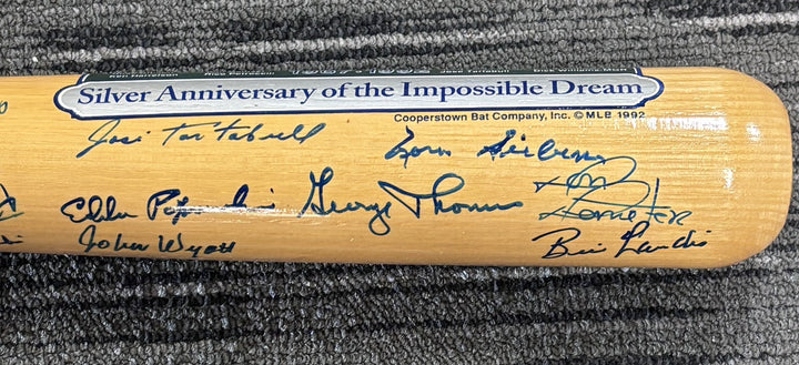 1967 Red Sox Impossible Dream Team Signed Bat Yaz Williams Scott 111/250 JSA