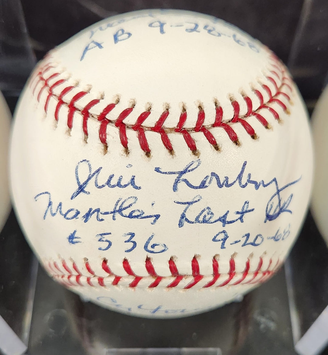 Jim Lonborg Signed Inscribed - Mantle - Major League Baseball Boston Red Sox COA