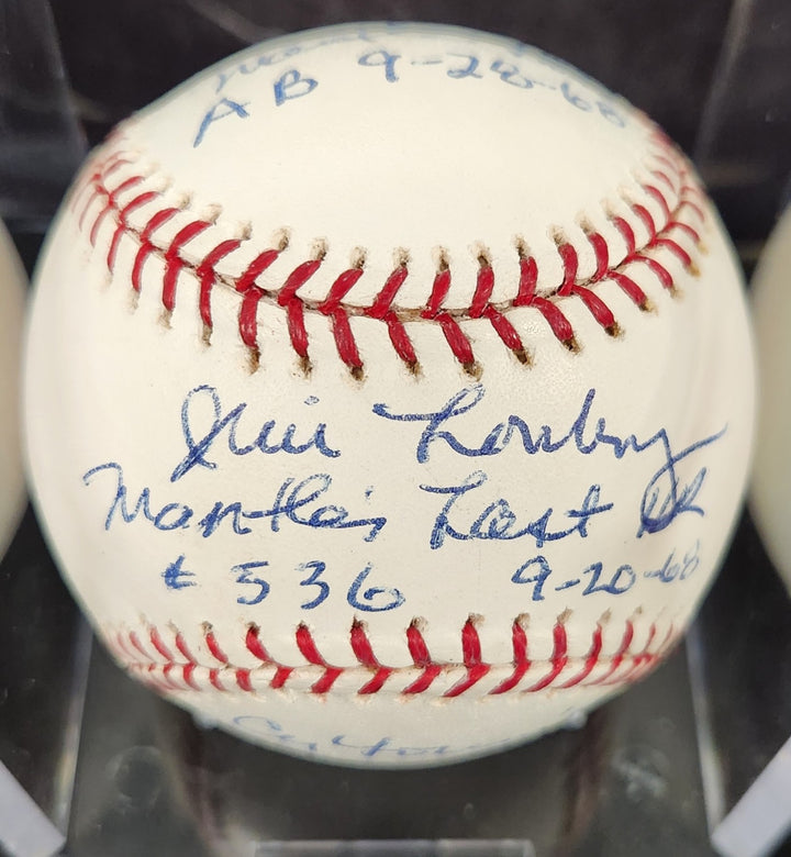 Jim Lonborg Signed Inscribed - Mantle - Major League Baseball Boston Red Sox COA