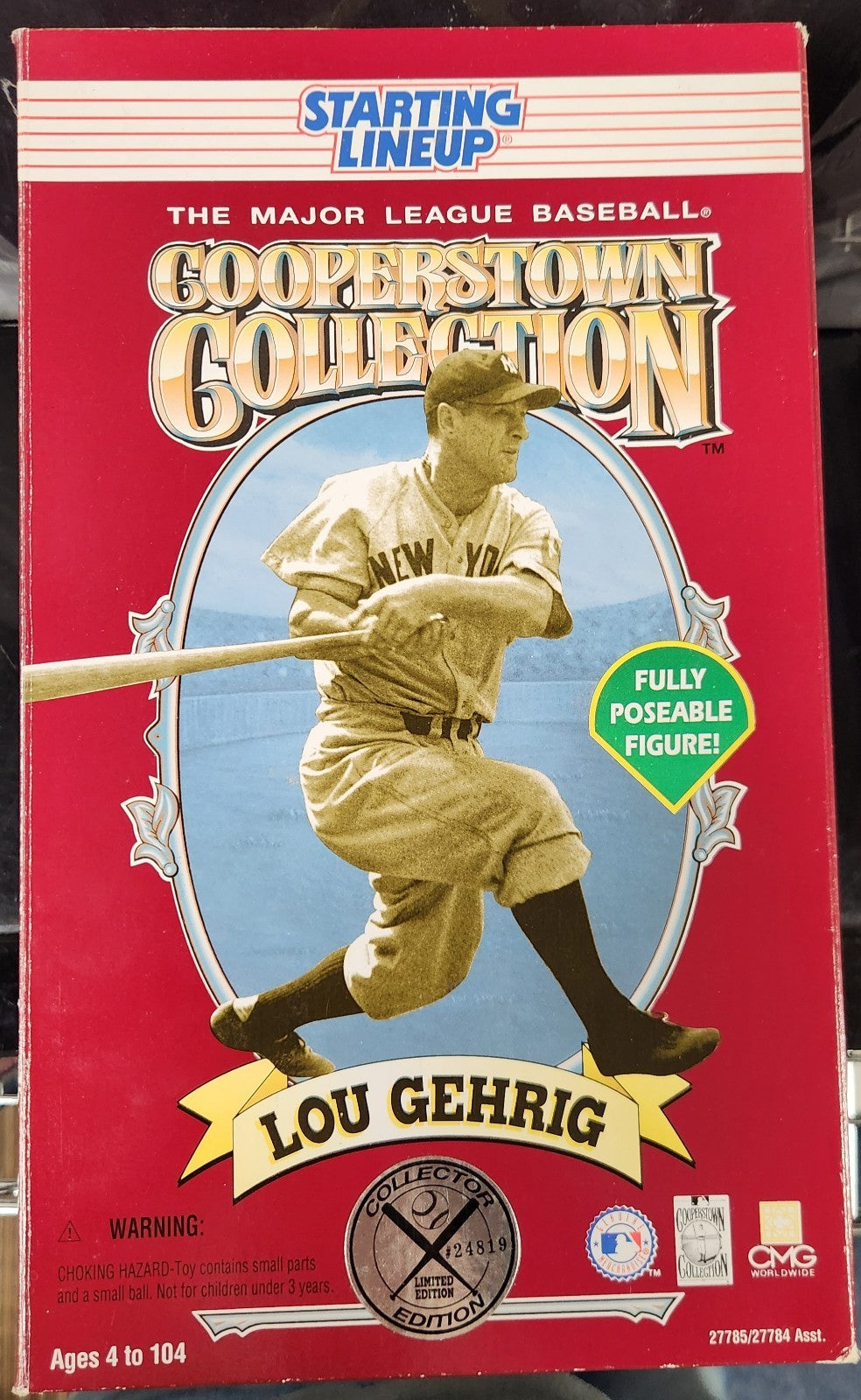 Lou Gehrig 1996 Hasbro Starting Lineup  Cooperstown Collection Yankees 12 Inch