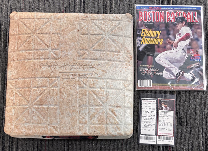 8-23-2009 MLB First Base Yankees At Red Sox MLB Authentic Steiner Ticket Program