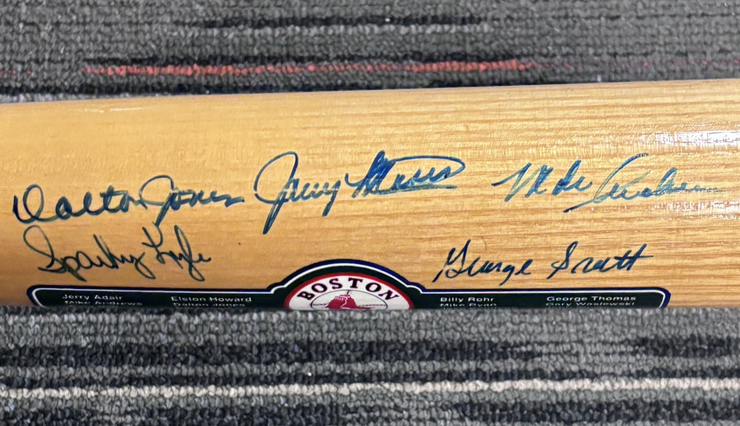 1967 Red Sox Impossible Dream Team Signed Bat Yaz Williams Scott 111/250 JSA